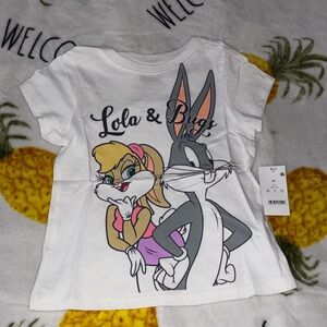White Lola & Bugs Graphic Tee for Kids 5T
